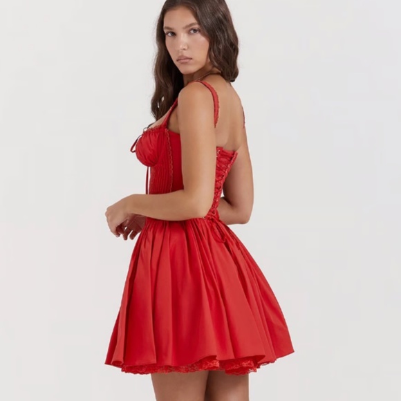 House of CB PIETRA CHERRY CORSET MINI DRESS - Picture 2 of 3